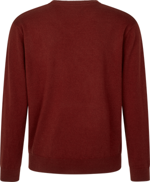 Pine V-Neck Pullover - Merlot