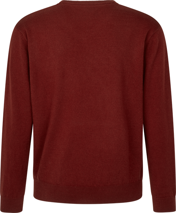 Pine V-Neck Pullover - Merlot
