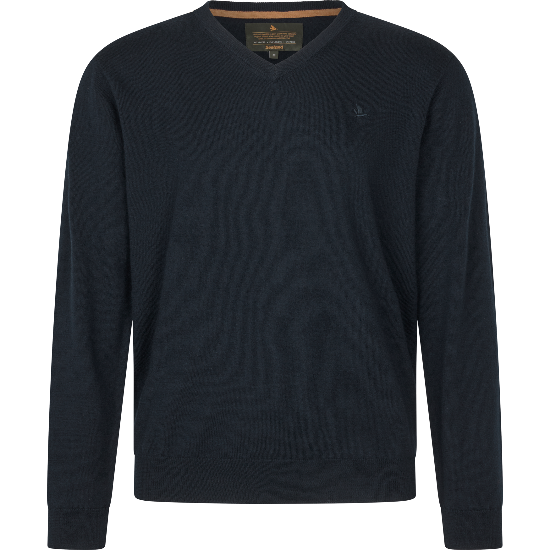 Pine V-Neck Pullover - Dark Sapphire