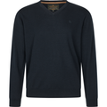 Pine V-Neck Pullover - Dark Sapphire