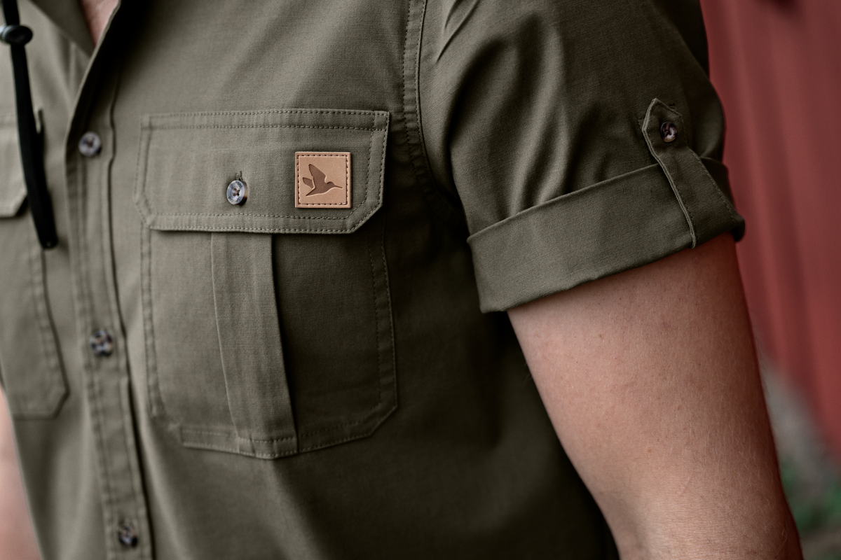 Selous S/S Cargo Skjorte - Grape leaf - Seeland