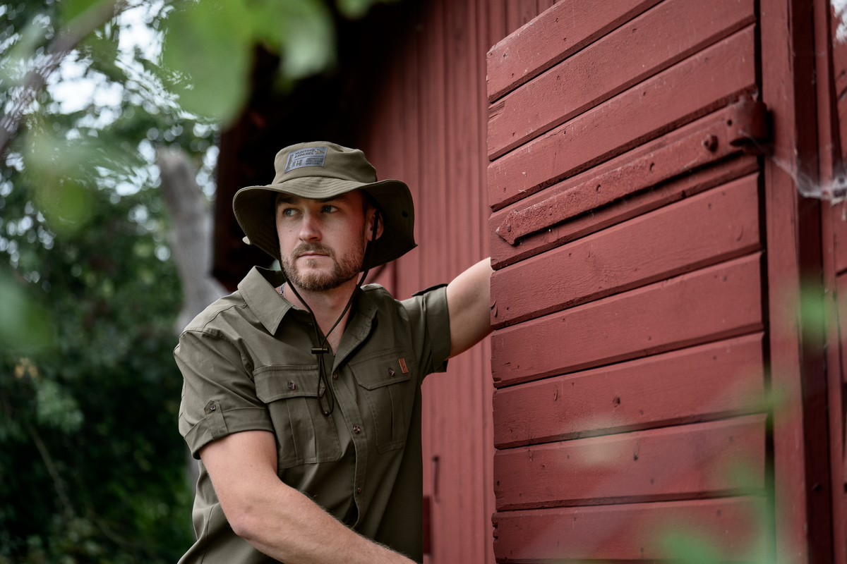 Selous S/S Cargo Skjorte - Grape leaf - Seeland