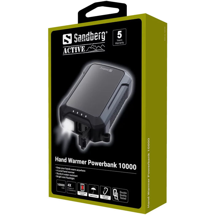 Sandberg håndvarmer Powerbank 10000mAh