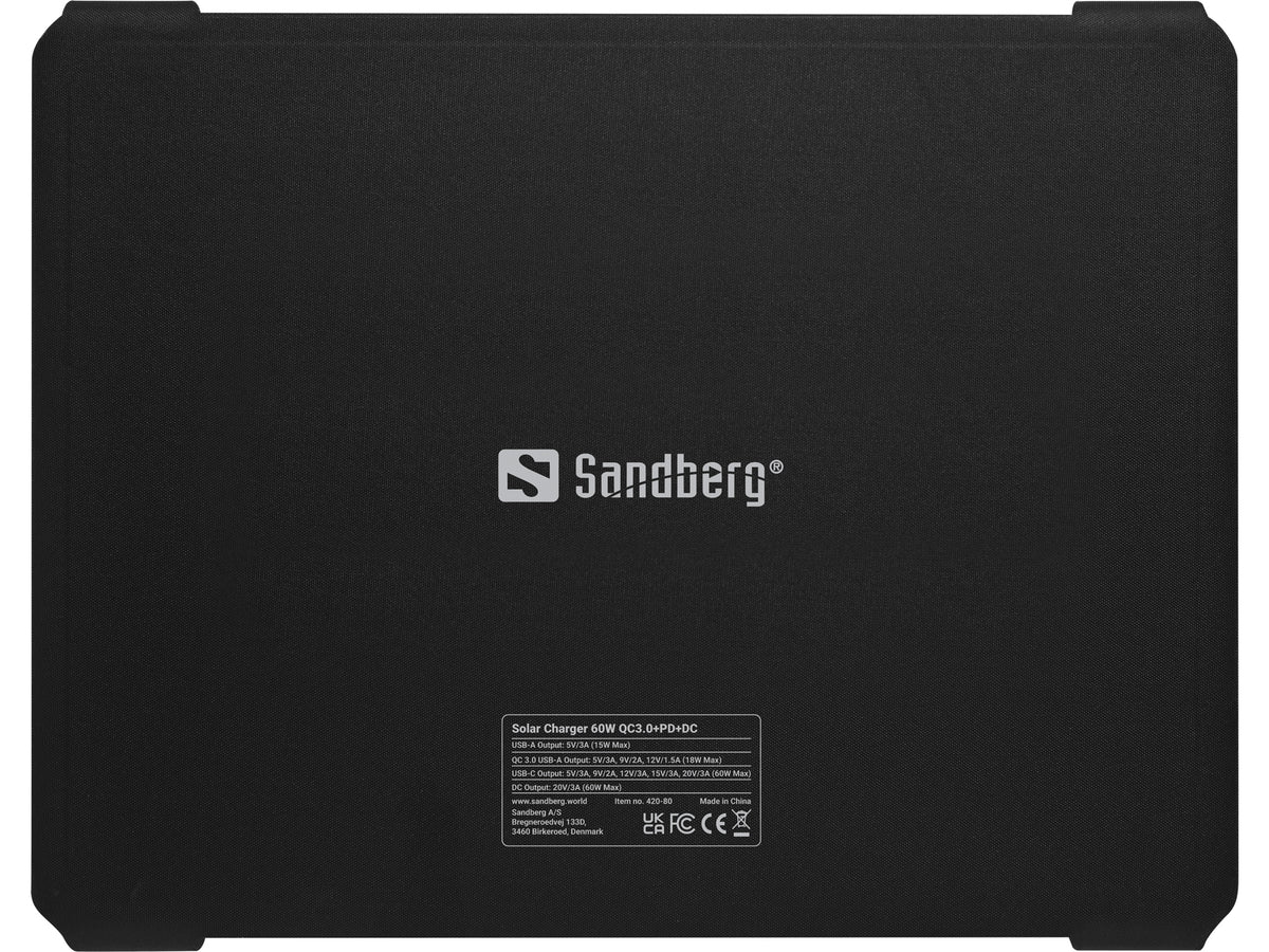 Solar Charger 60W QC3.0+PD+DC - Sandberg