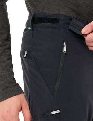 Herre Farley Stretch T-zip Pants III Black - Vaude
