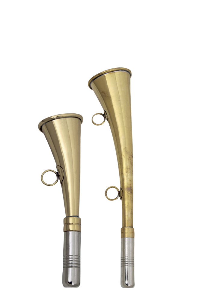Signalhorn - 12 cm Messing horn til jagt