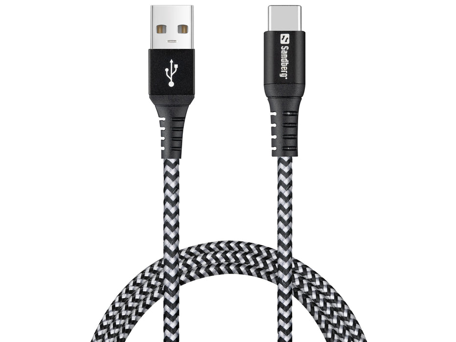 Survivor USB-C - USB-A Ladekabel - Sandberg