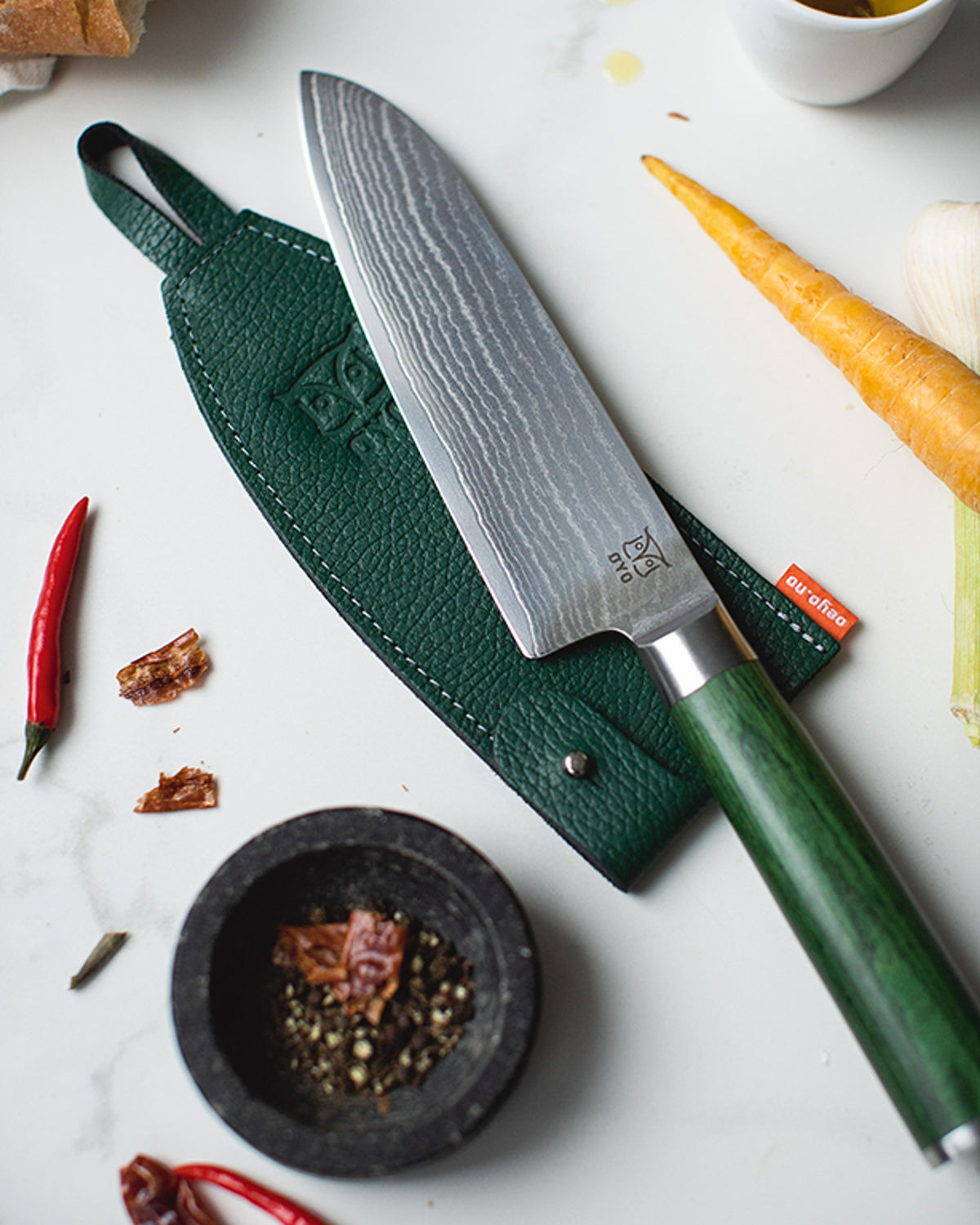 SKARVET SMARAGD Santoku - Øyo