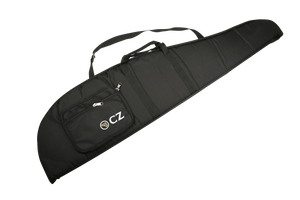 CZ Riffelfoderal sort 118x27cm med lomme 23x17cm og bærerem