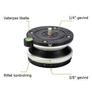 Vortex Pro - nivelleringshoved (10 kg.)