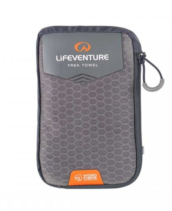 HydroFibre Trek Towel, Grey, Extra Large - Life Venture