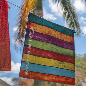Recycled SoftFibre Trek Towel, Striped P - Life Venture