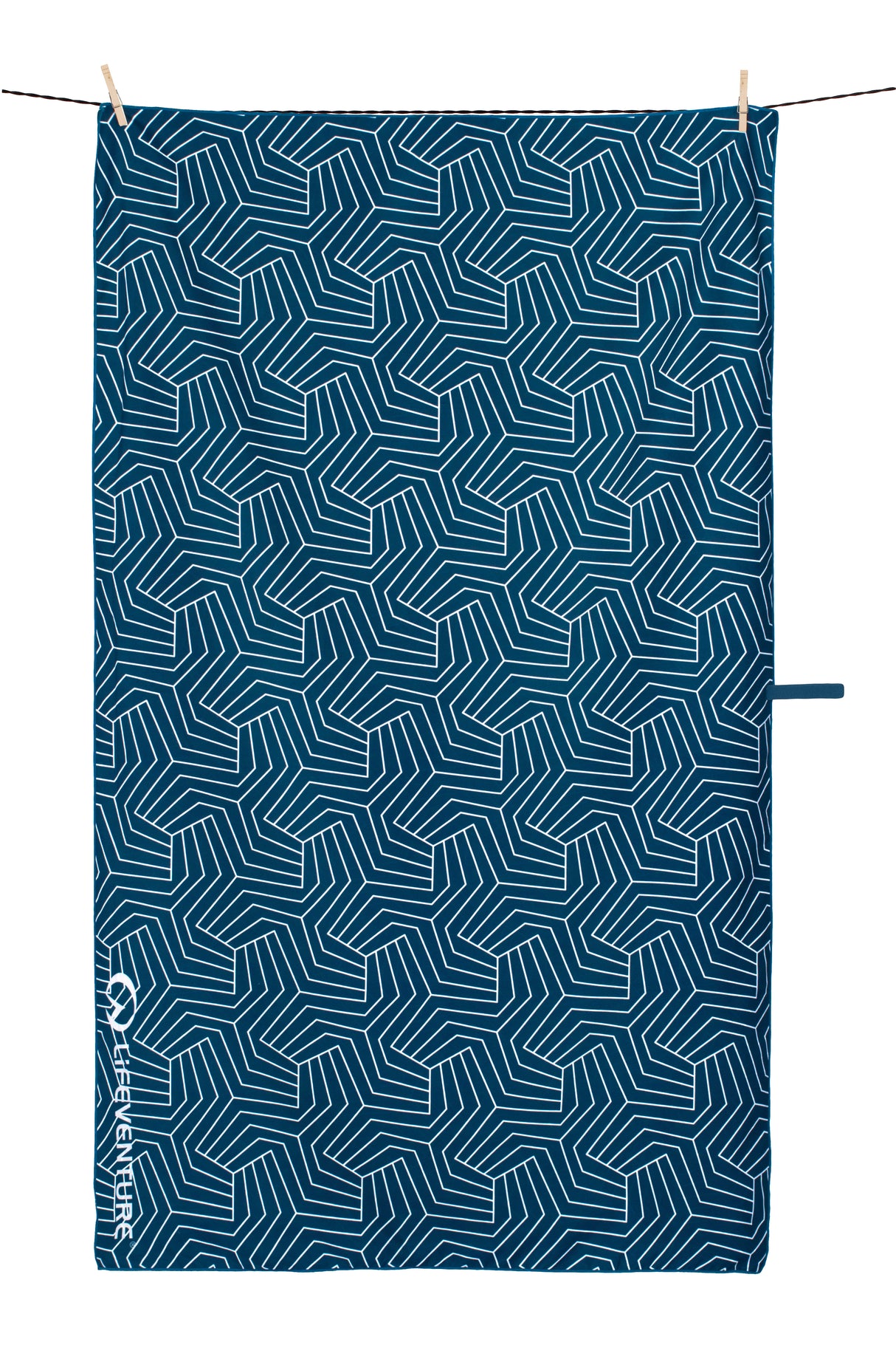 Recycled SoftFibre Trek Towel, Geometric - Life Venture