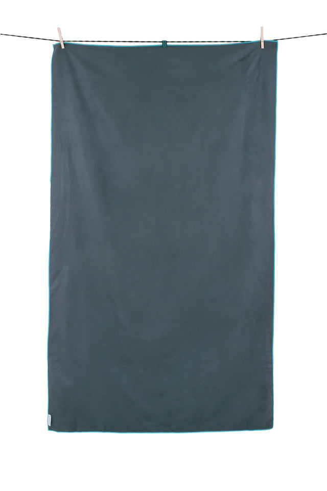 Recycled SoftFibre Trek Towel, Grey, Gia - Life Venture