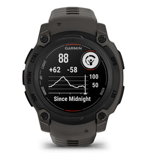 Instinct® E – 40 mm, Sort med Charcoal rem