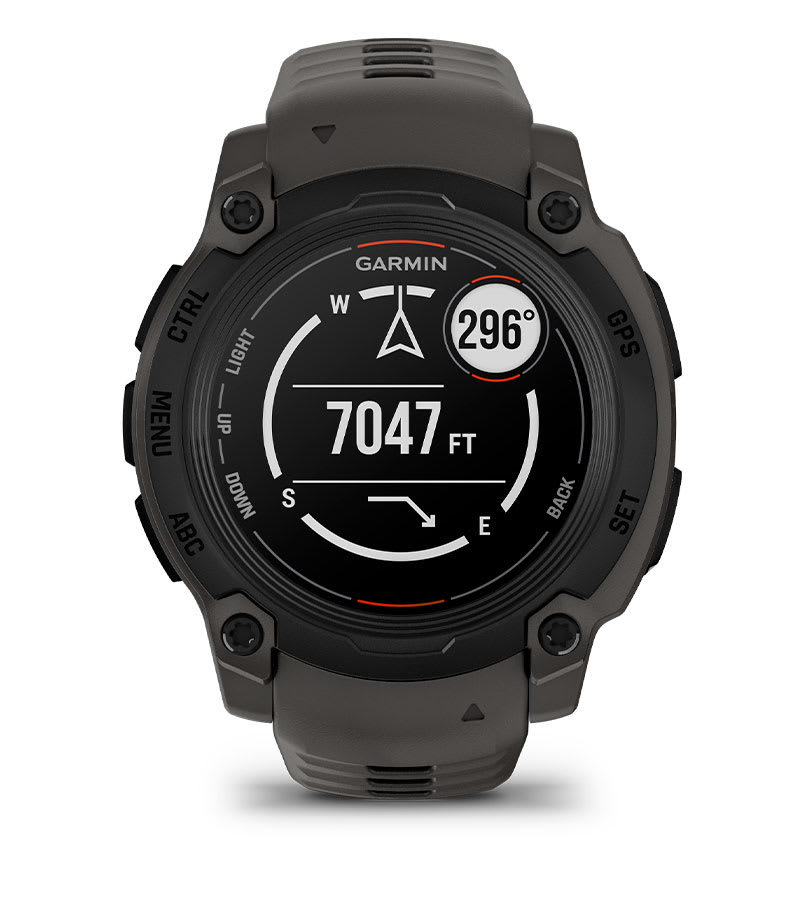 Instinct® E – 40 mm, Sort med Charcoal rem