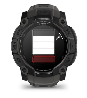 Instinct® 3 – 50 mm, AMOLED, Sort med Charcoal rem