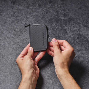 RFiD Coin Wallet, Recycled, Grey - Life Venture