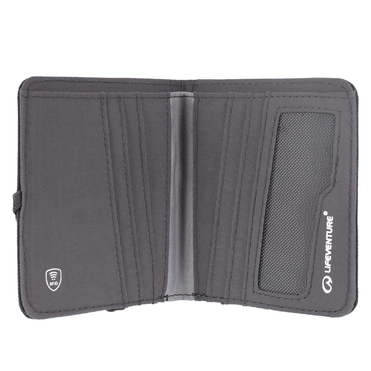 RFID Compact Wallet, Recycled, Grey - Life Venture