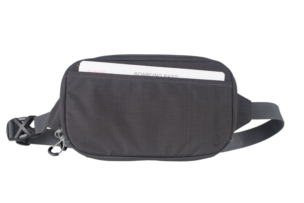 RFID Travel Belt Pouch, Recycled, Grey - Life Venture