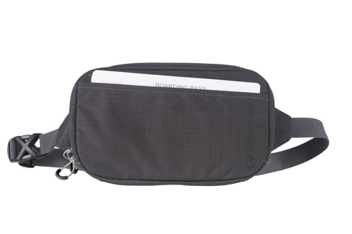 RFID Travel Belt Pouch, Recycled, Grey - Life Venture