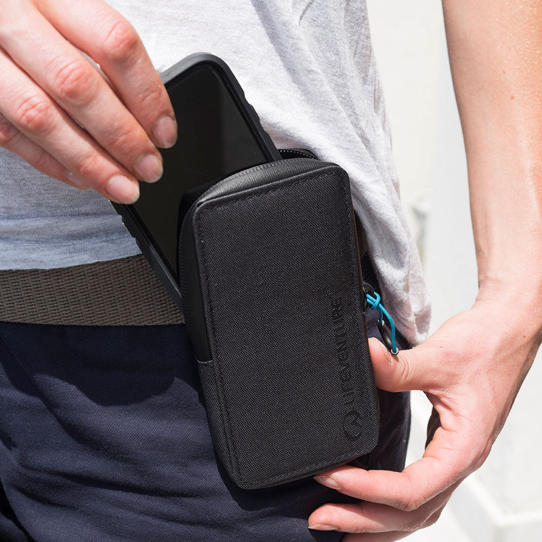 RFID Phone Wallet, Recycled, Grey - Life Venture