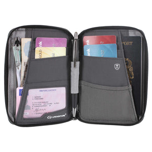 RFID Mini Travel Wallet, Recycled, Olive - Life Venture