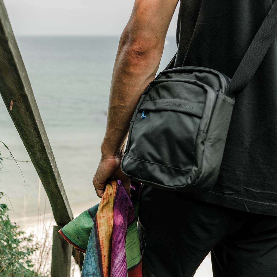 RFiD Shoulder Bag, Recycled, Grey - Life Venture
