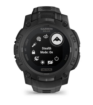 Instinct® 3 – 45 mm, Solar, Tactical Edition, Sort med sort rem