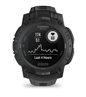 Instinct® 3 – 45 mm, Solar, Tactical Edition, Sort med sort rem