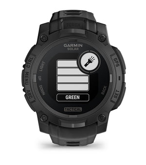 Instinct® 3 – 45 mm, Solar, Tactical Edition, Sort med sort rem