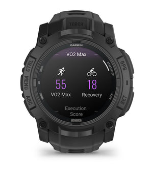 Instinct® 3 – 50 mm, AMOLED, Tactical Edition, Sort med sort rem