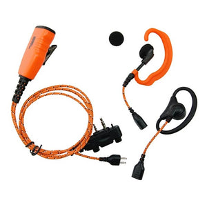 ProHunt Basic 2 jagtradiopakke Orange - dansk version. Radio + Headset + Lang antenne