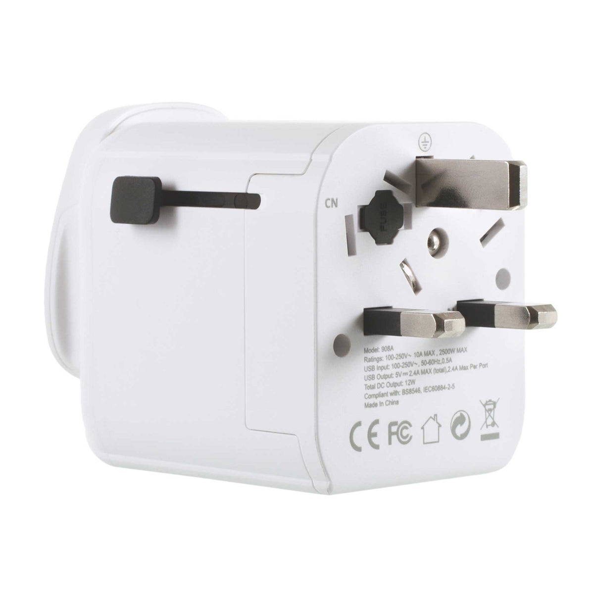UK to World Travel Adaptor with USB - Life Venture