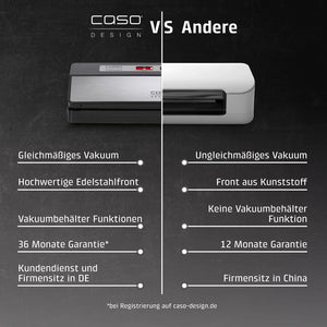Caso vakuumpakker - VR390 0.8 bar 12 L/min