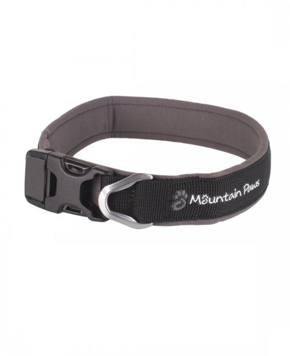 Dog Collar, Medium, Black - Mountain Paws