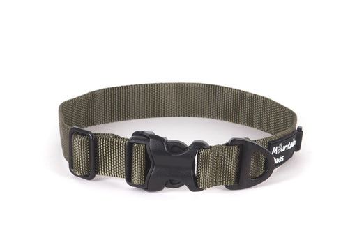 Extra Tough Dog Collar, Large, Olive - Mountain Paws
