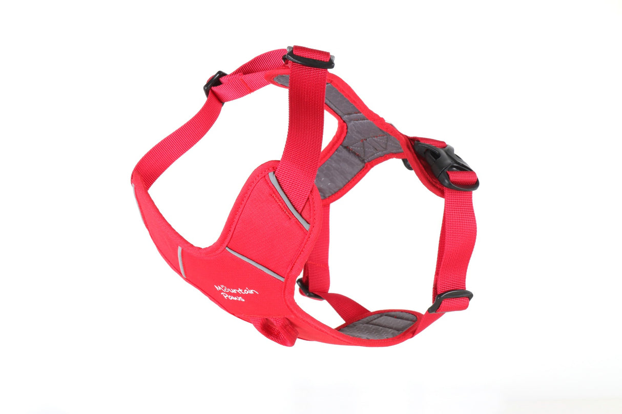 Dog Harness, Medium, Red - Mountain Paws