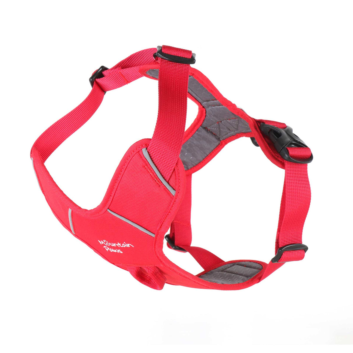Dog Harness, Medium, Red - Mountain Paws