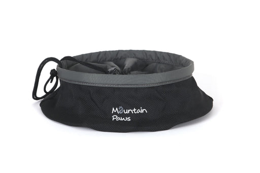 Collapsible Dog Food Bowl, Black - Mountain Paws
