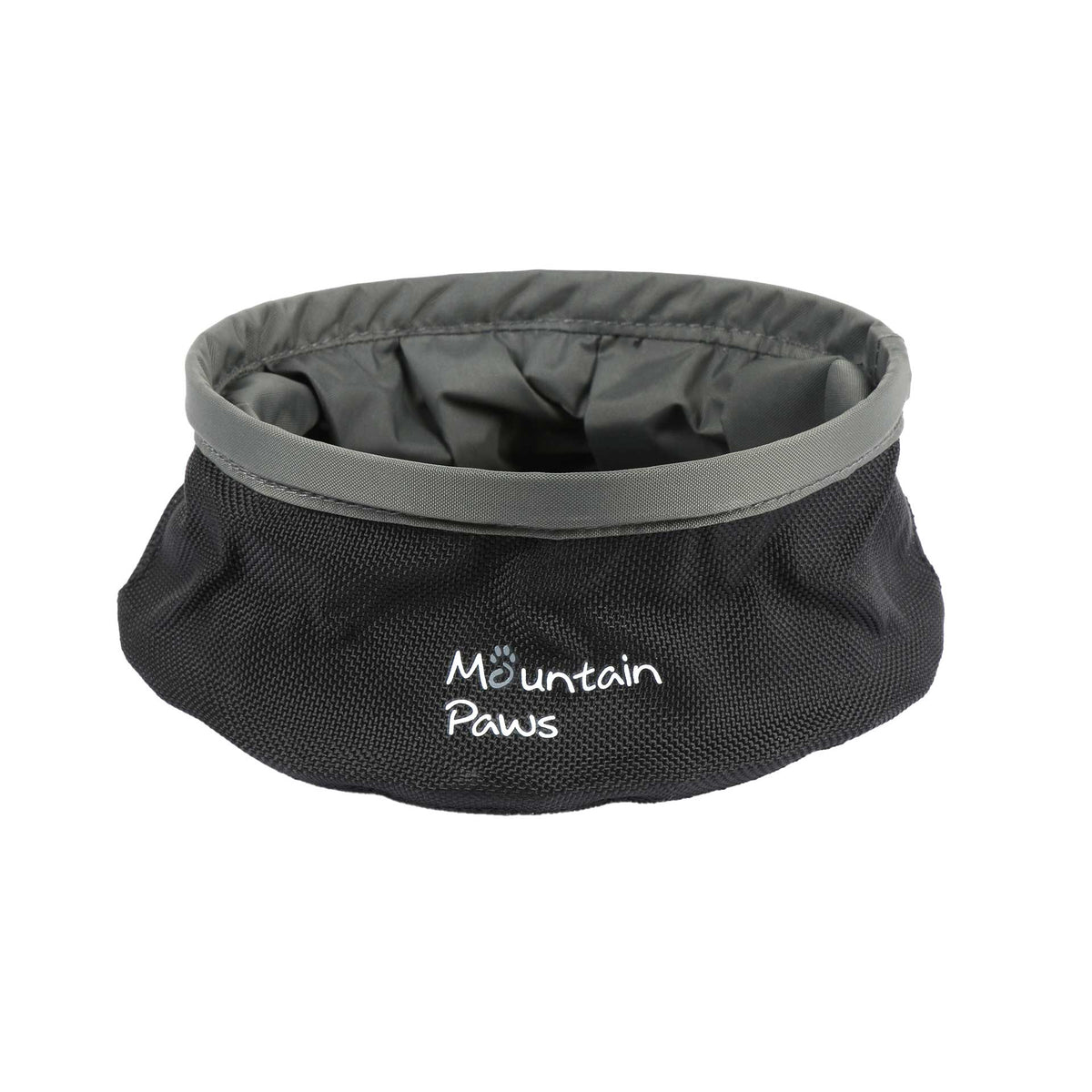 Collapsible Dog Water Bowl, Black - Mountain Paws