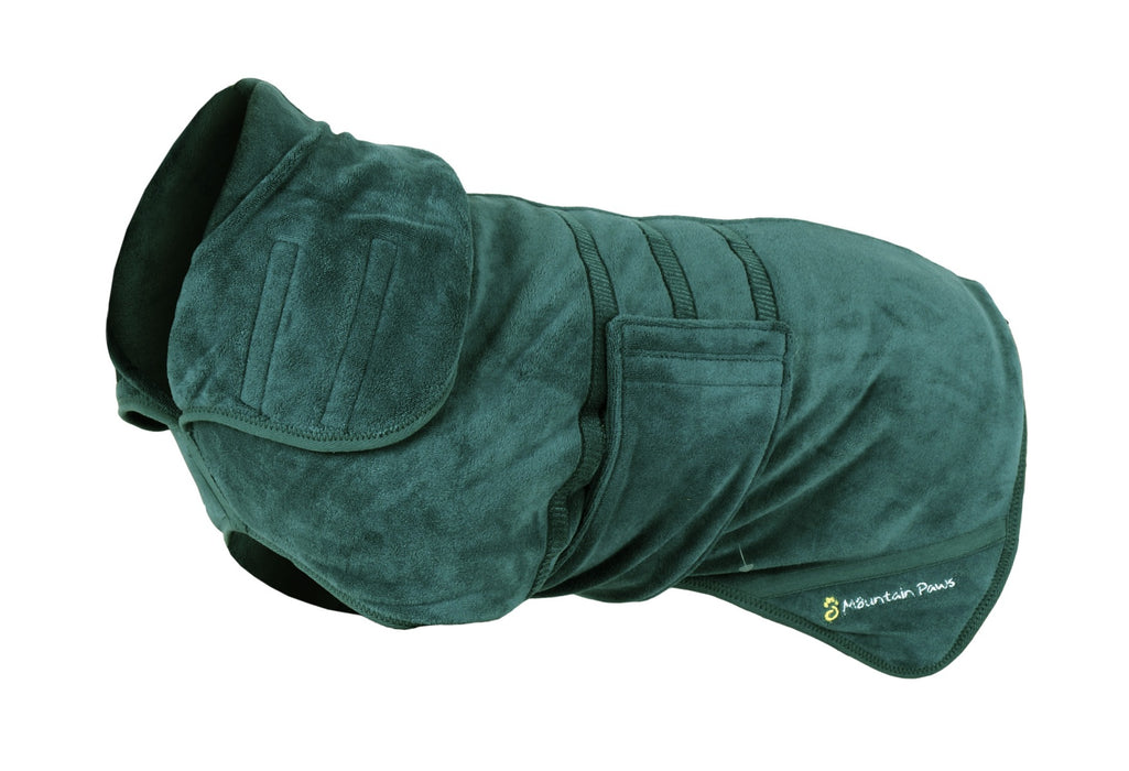 Dog Robe, Large, Green - Mountain Paws