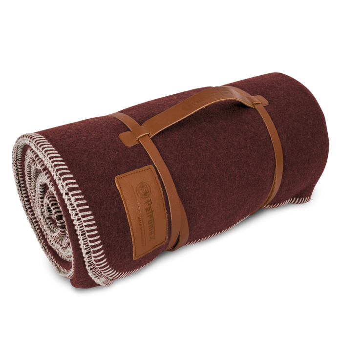 Petromax Wool Blanket 150 x 200 cm smoky - Petromax - Bordeau Red/Chocolate Brown