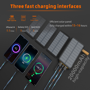 Solcelle Powerbank 20000mAh - Ignition