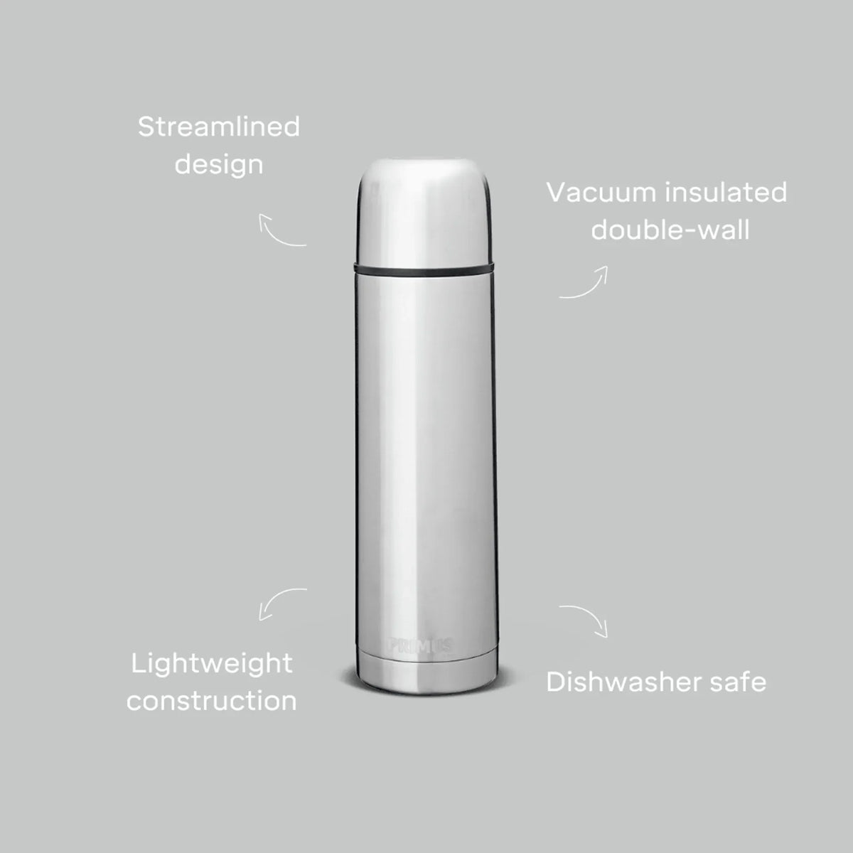 Classic Light Vacuum Bottle Stainless Steel / 1.0 L - Primus