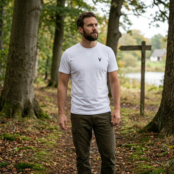 T-shirt hvid European Hunter