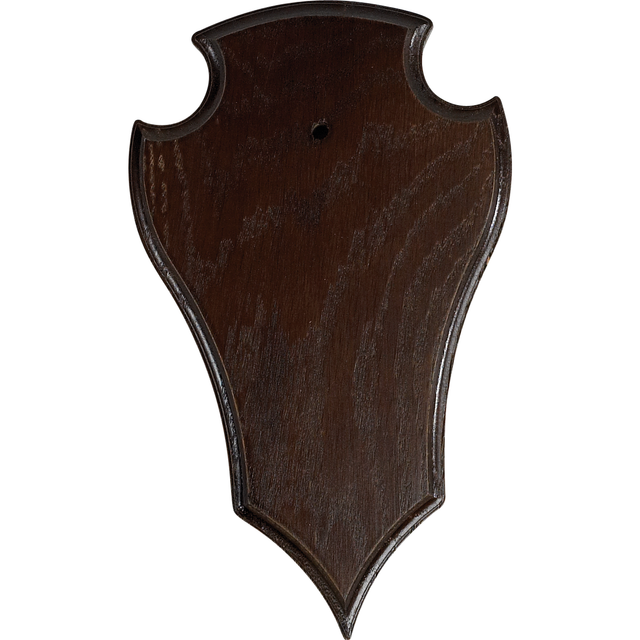 Bukkeplade til trofæ A 22x13 - Dark wood