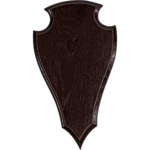 Bukkeplade mørkt træ - Seeland 23 x 13 cm
