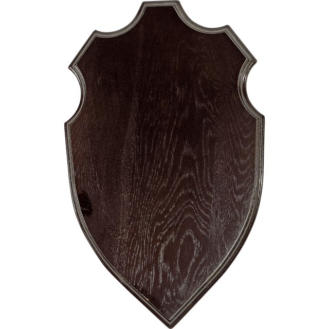 Hjorteplade mørkt træ 36 x 20 cm – Seeland