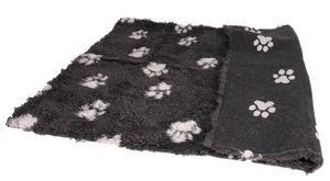 Vetbed 100x150cm, Large grey with paws